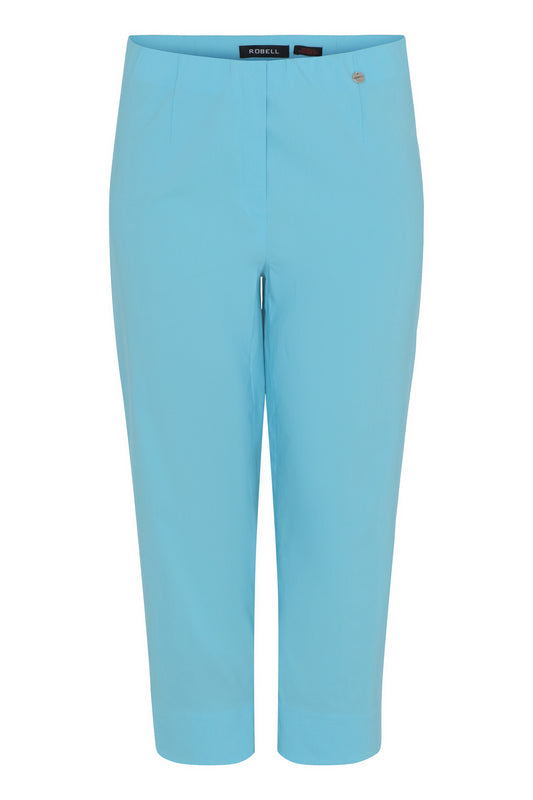 Robell Marie 07 Capri Trousers Pacific Blue 51576-5499-750