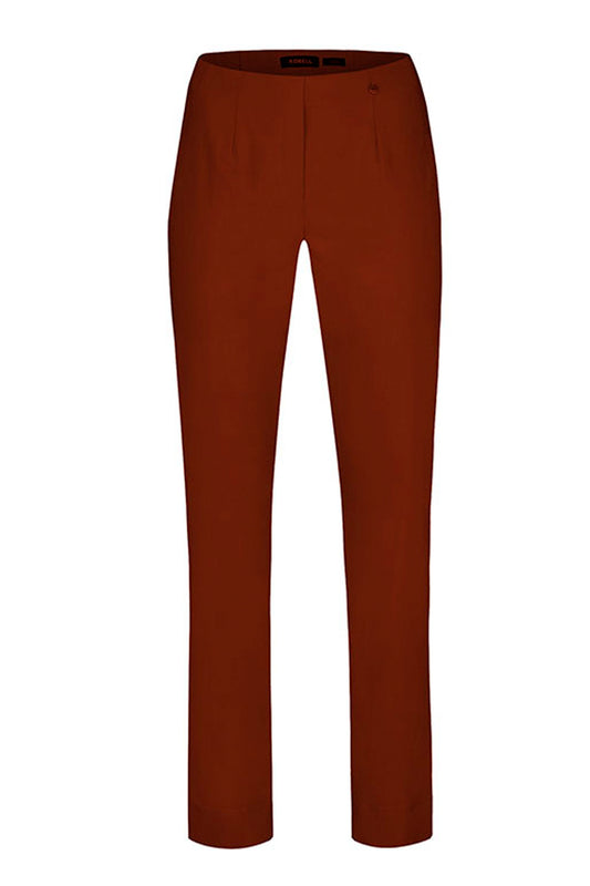 Robell Marie Full Length Trousers Smoked Rust 51412-5499-361
