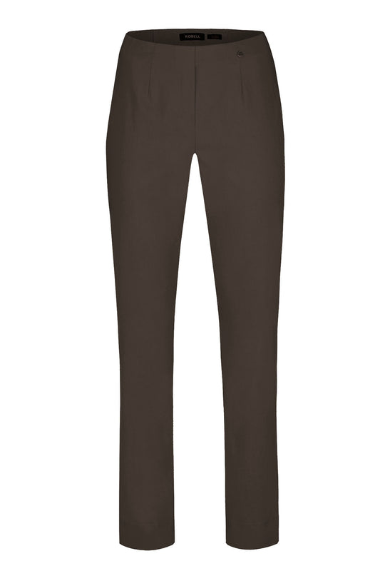Robell Marie Full Length Trousers Dark Brown 51412-5499-39