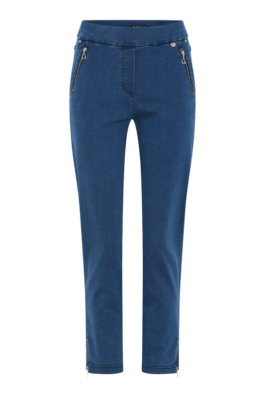 Robell Nena 09 Crop Skinny Fit Jeans Denim Blue 52489-5448-64