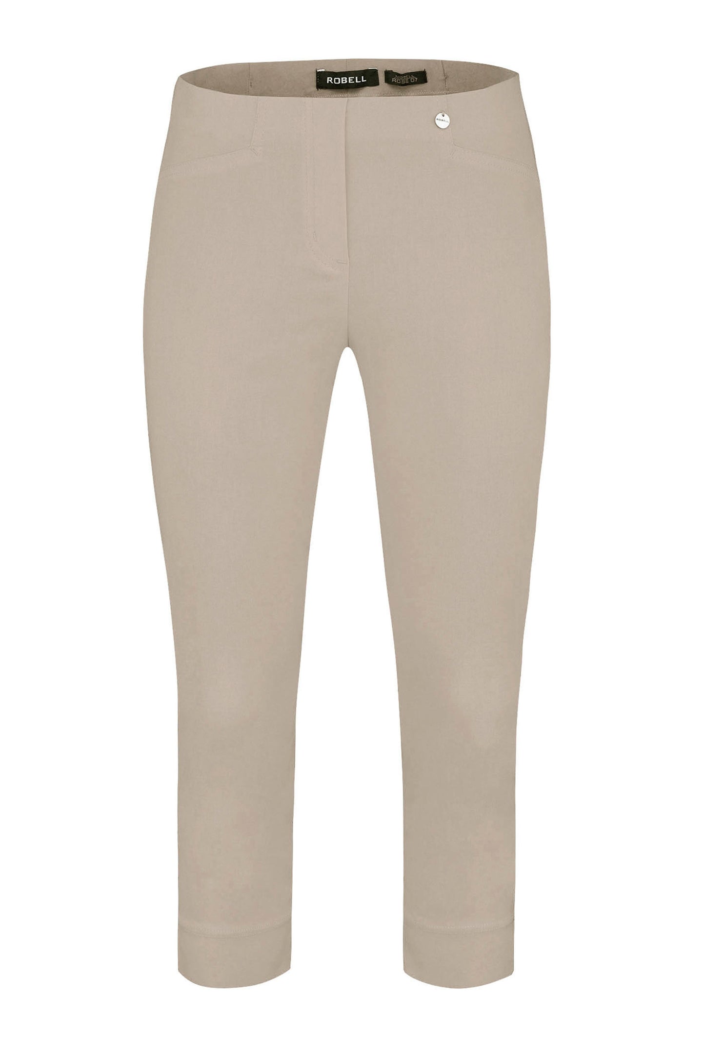 Robell Rose 07 Knee Length Trousers Stone 51636-5499-13