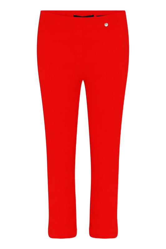 Robell Rose 07 Knee Length Trousers Poppy Red 51636-5499-331