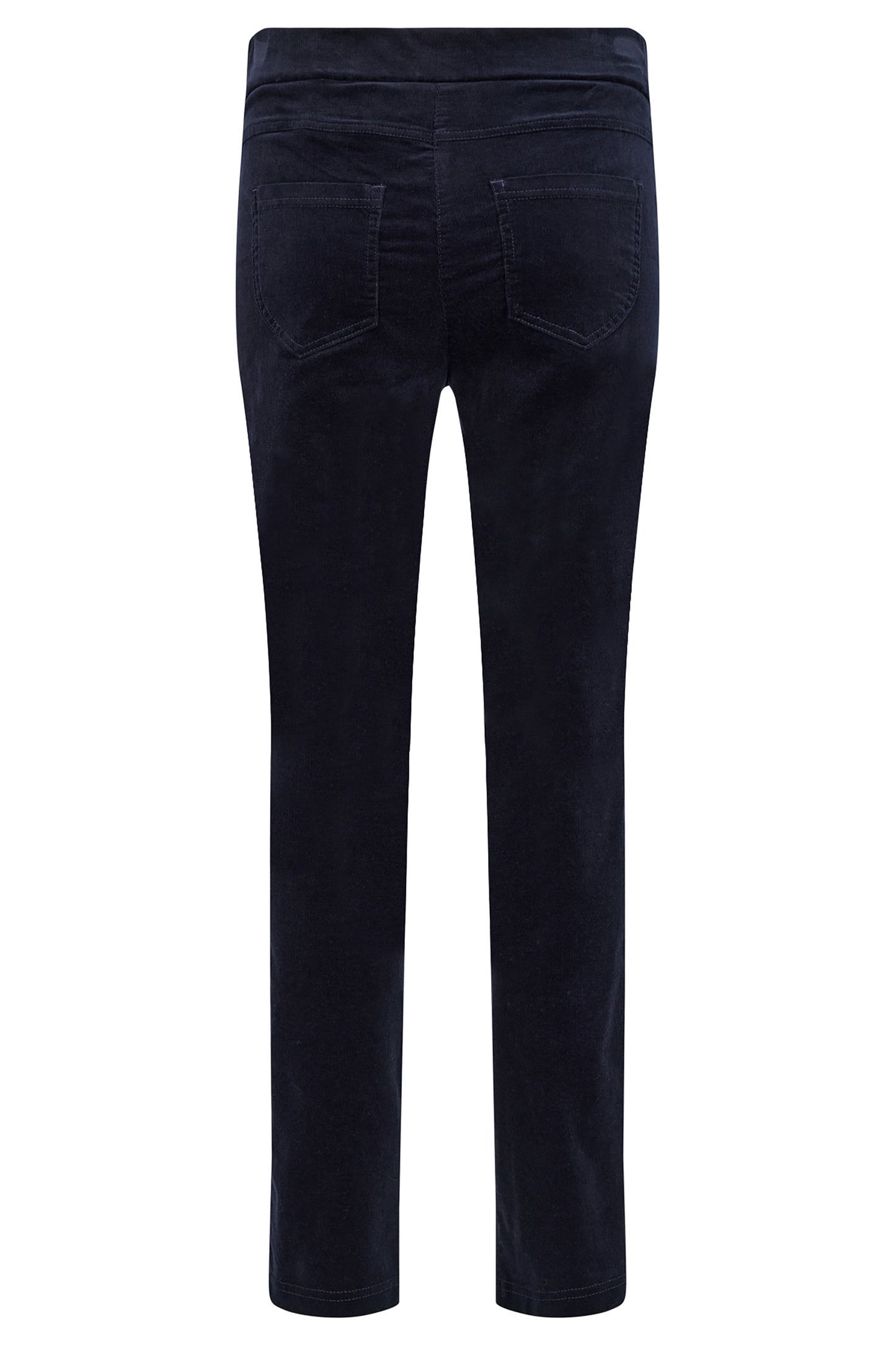 Robell Rose Needle Cord Short Length Trousers Navy 52603-54363-691S - 29" Leg