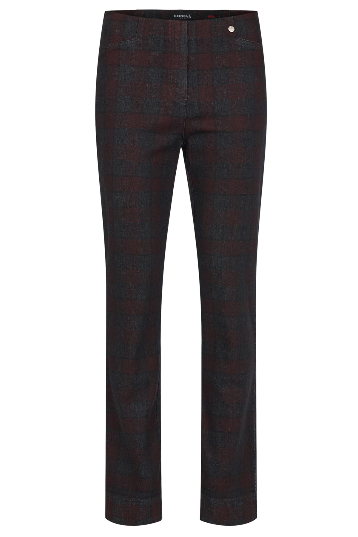 Robell Rose Print Trousers 52625-55195-40