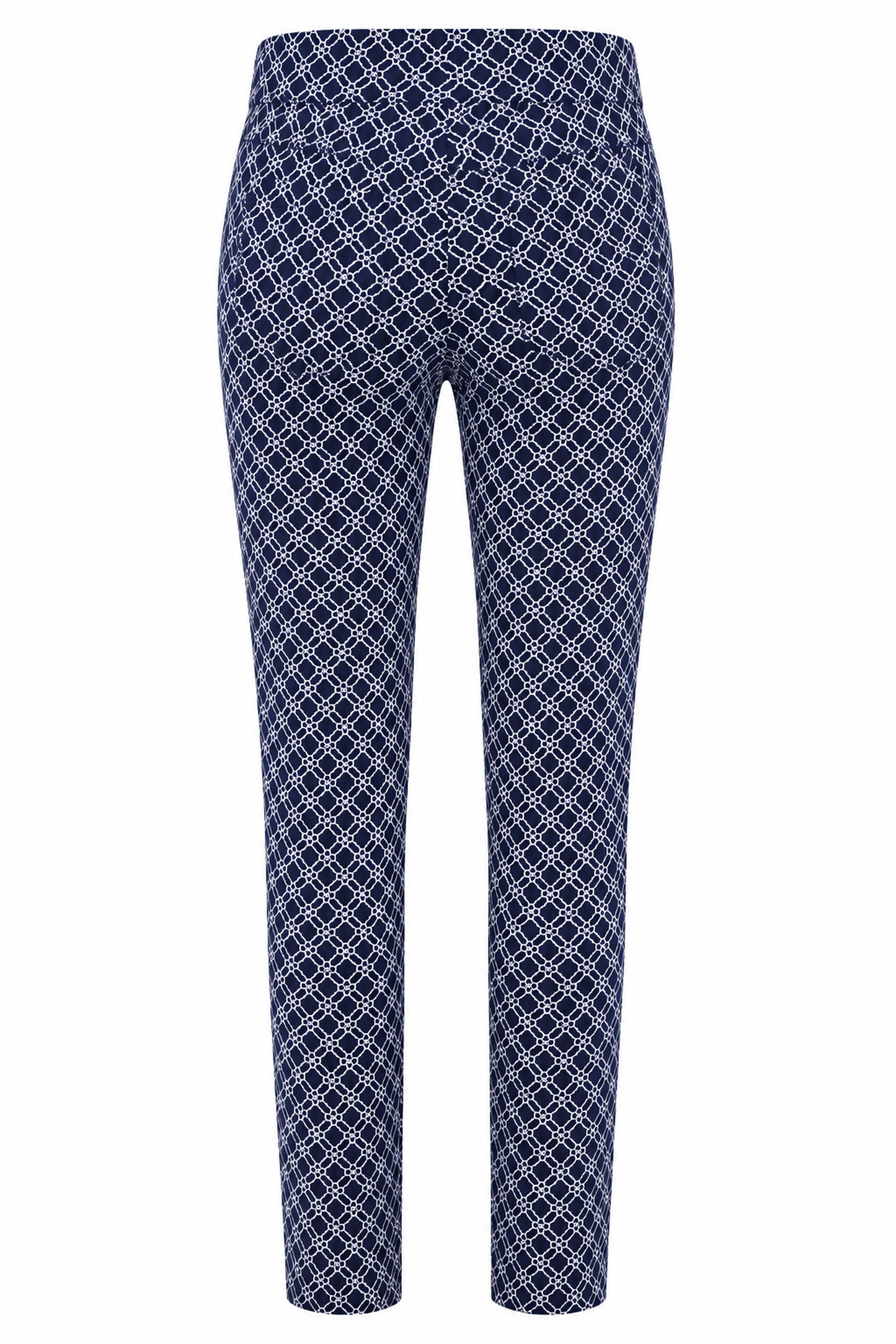 Robell Bella 09 Cropped Trouser Navy 51560-54737-69