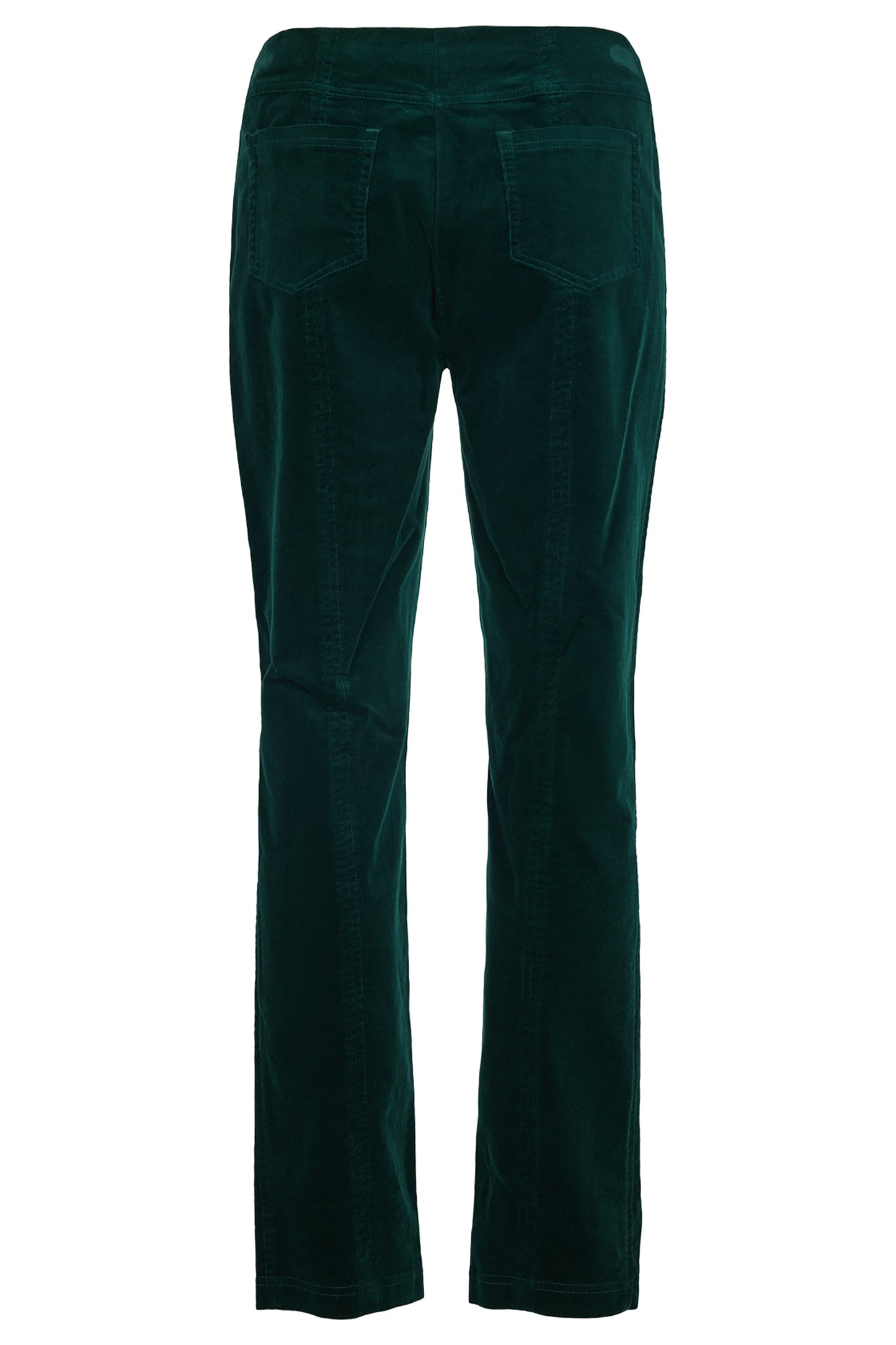 Robell Bella Needle Cord Short Length Trousers Dark Green 52457-54363-890S - 29" Leg