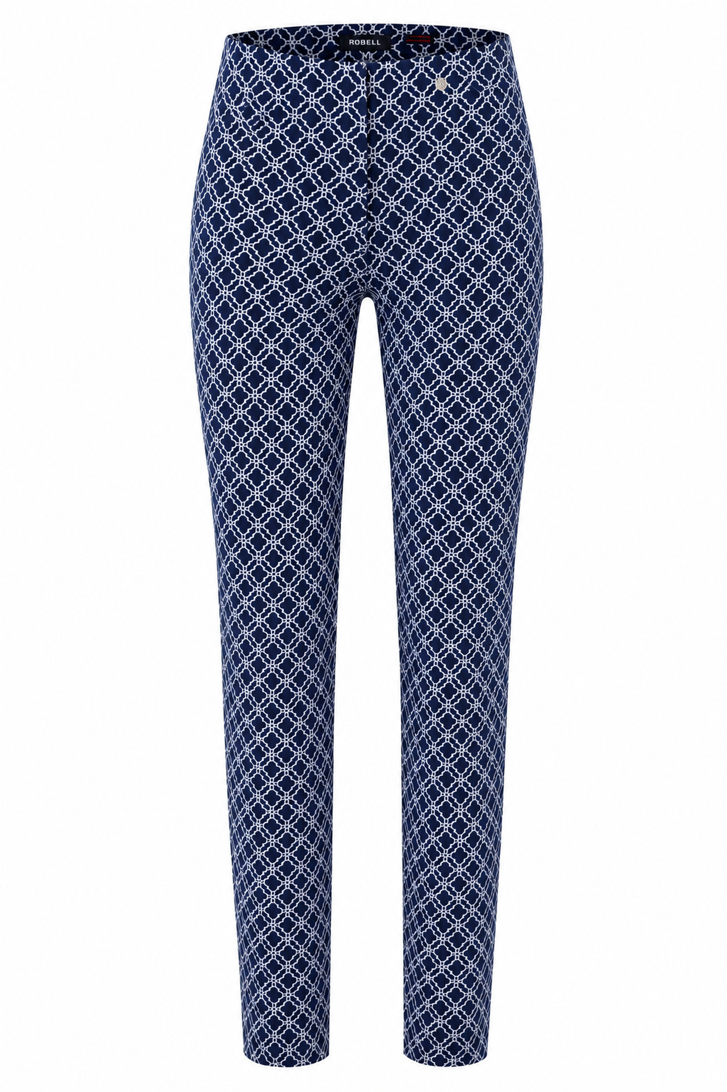 Robell Bella 09 Cropped Trouser Navy 51560-54737-69