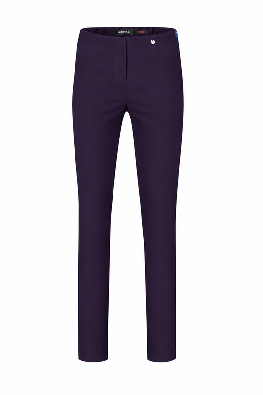 Robell Rose Full Length Trousers Purple 51673-5499-581
