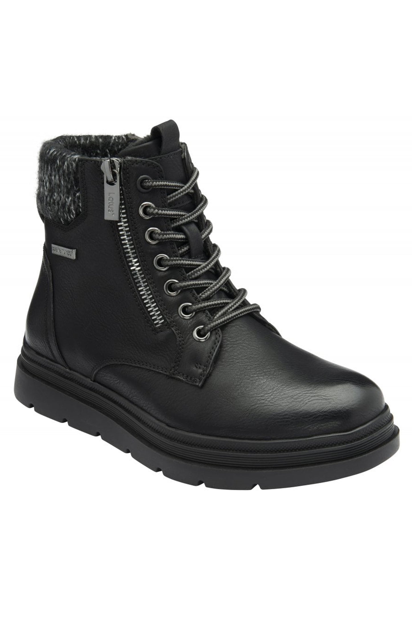 Lotus Matt Saundra Waterproof Ankle Boots Black