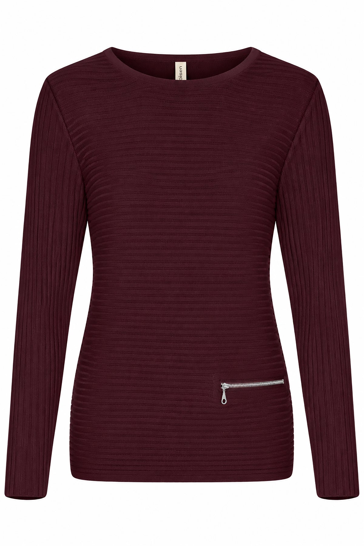 Skovhuus Organic Cotton Zip Detail Sweater Blackberry 5353-7075