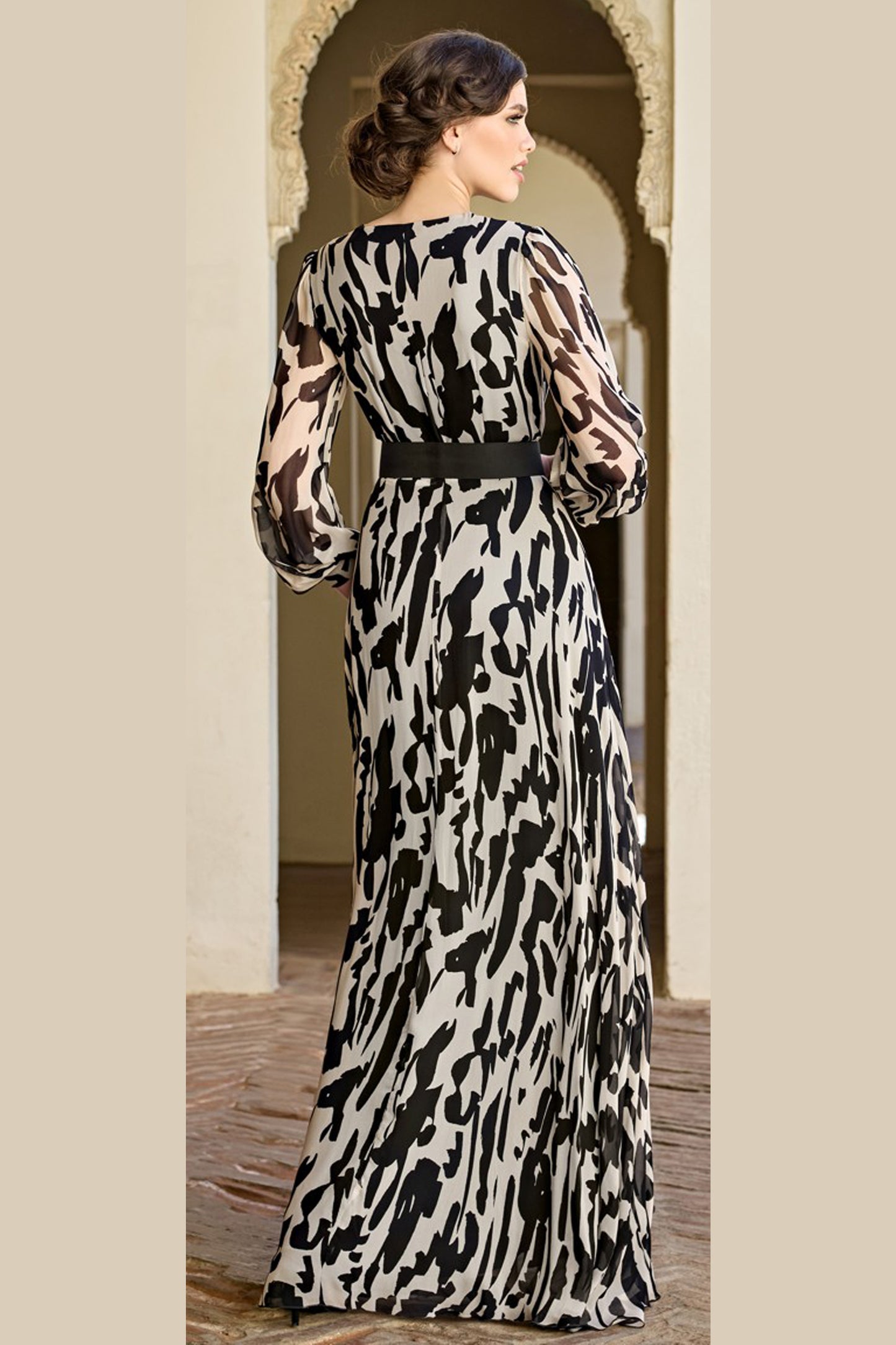 Sonia Pena Long Belted Dress Unique 1260036