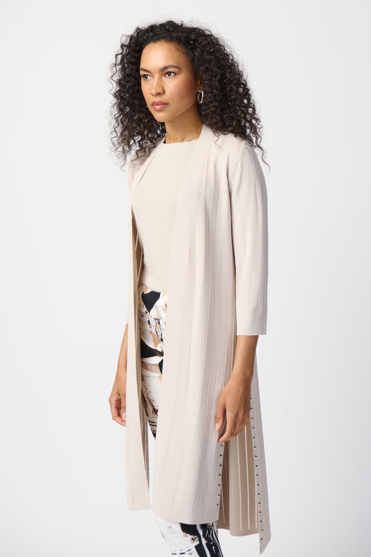 Joseph Ribkoff Studded Longline Cardigan Moonstone 222929-3854