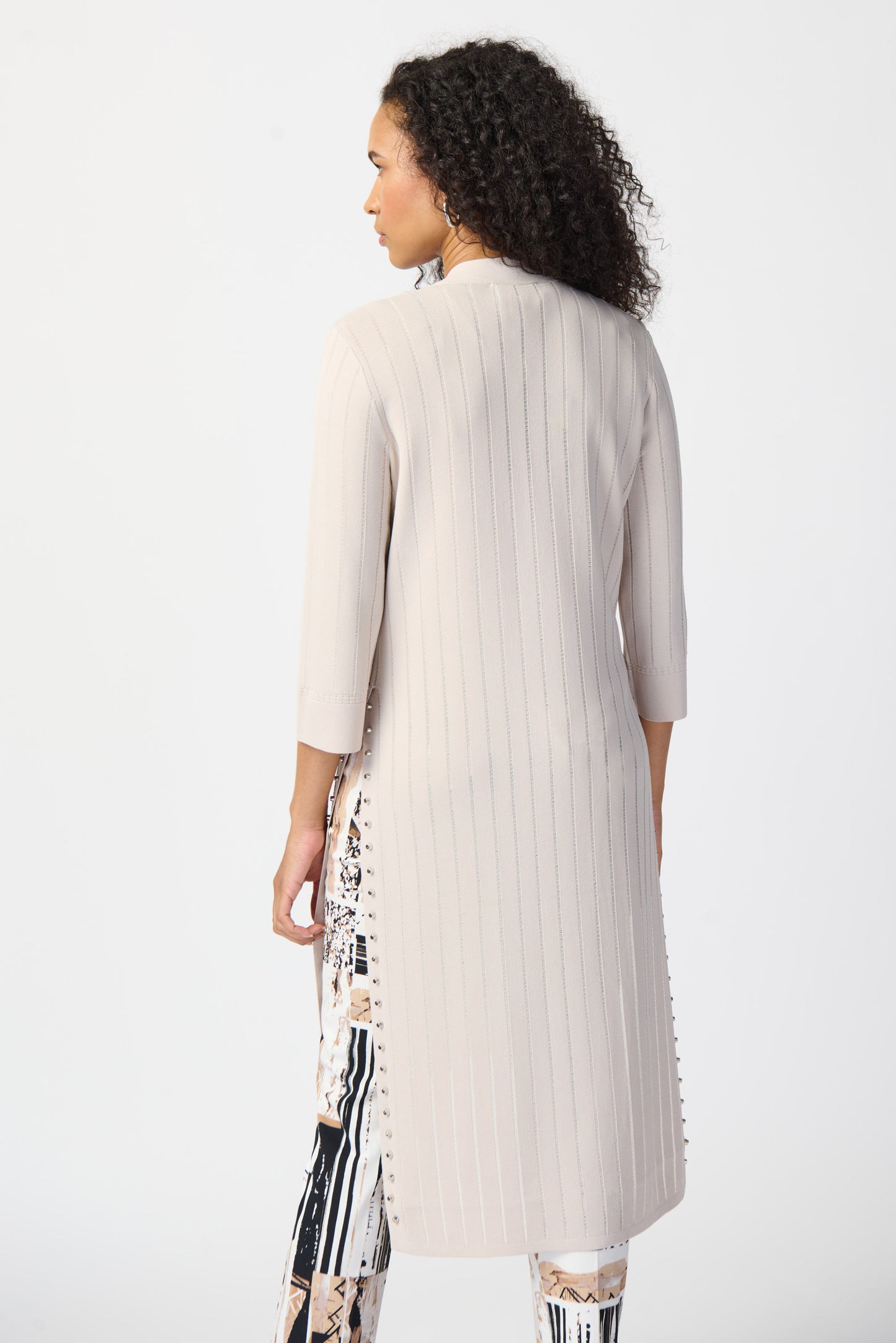 Joseph Ribkoff Studded Longline Cardigan Moonstone 222929-3854