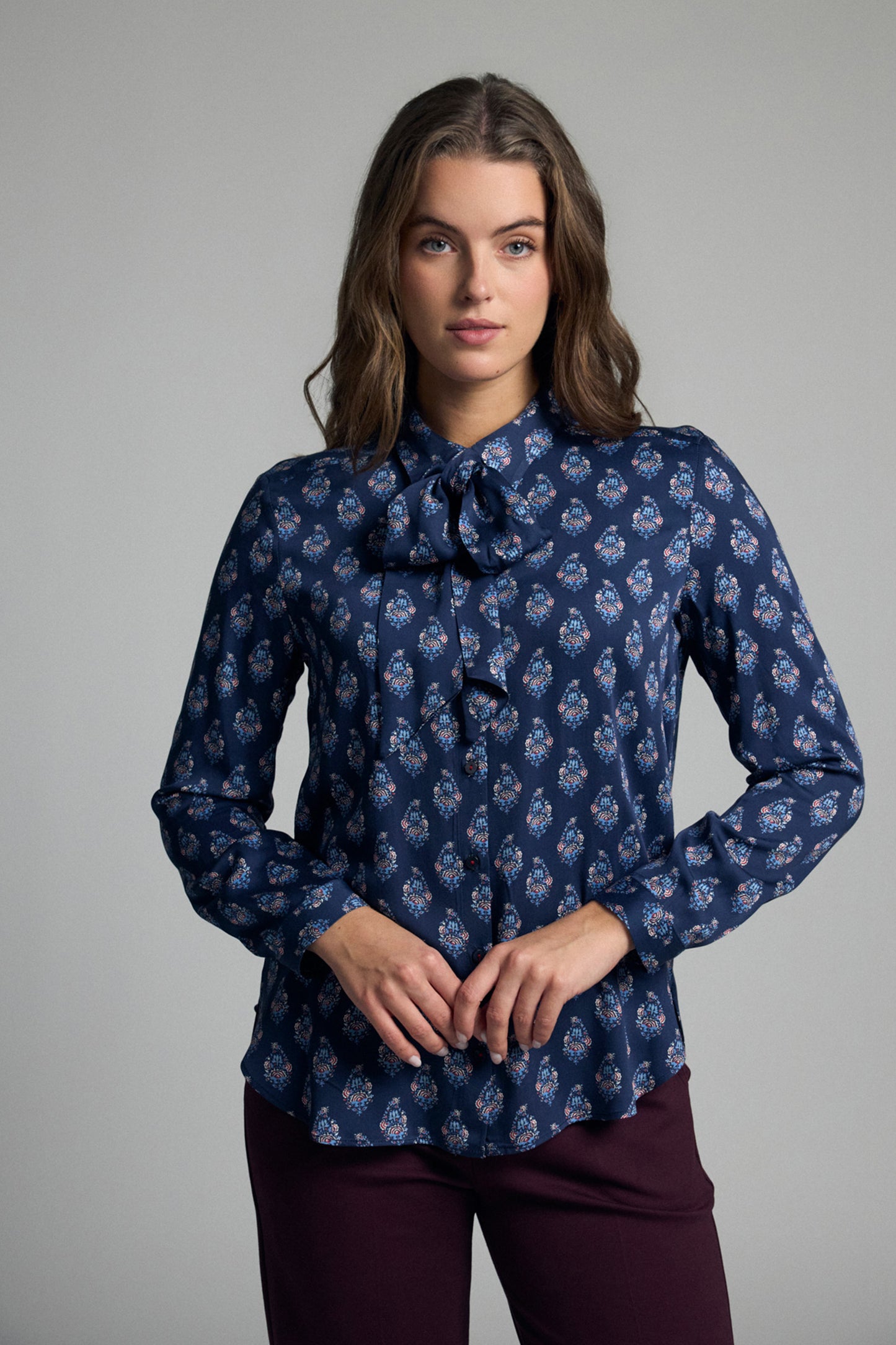 Tinta Geometric Volterra Shirt Navy
