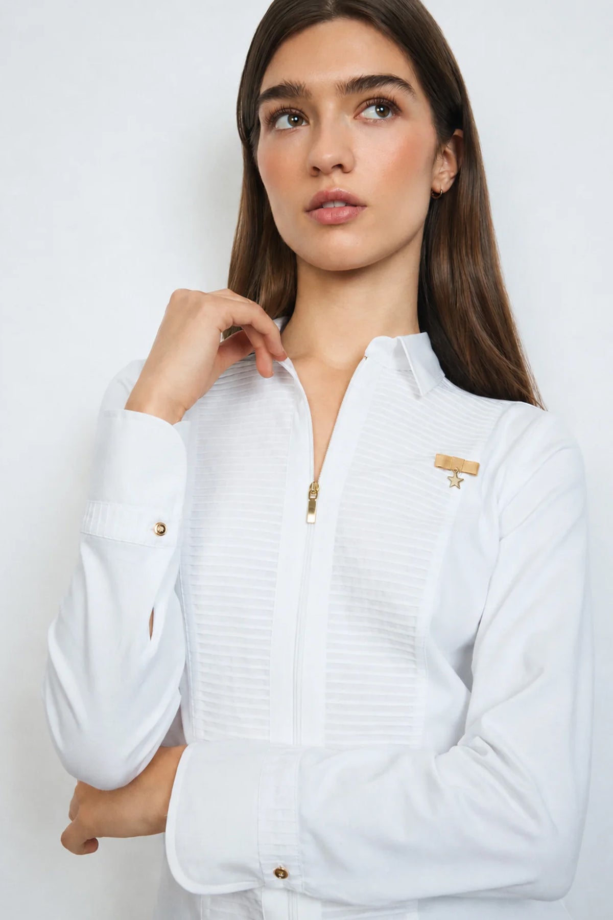Tinta Amaia Bow Detail Cotton Shirt White