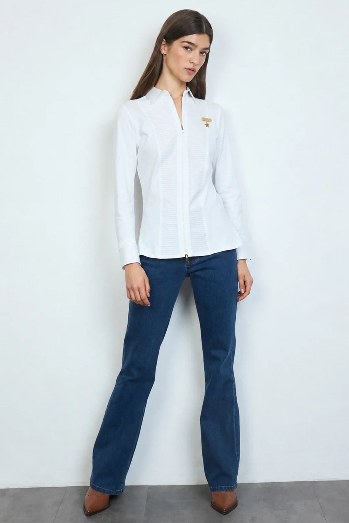 Tinta Amaia Bow Detail Cotton Shirt White