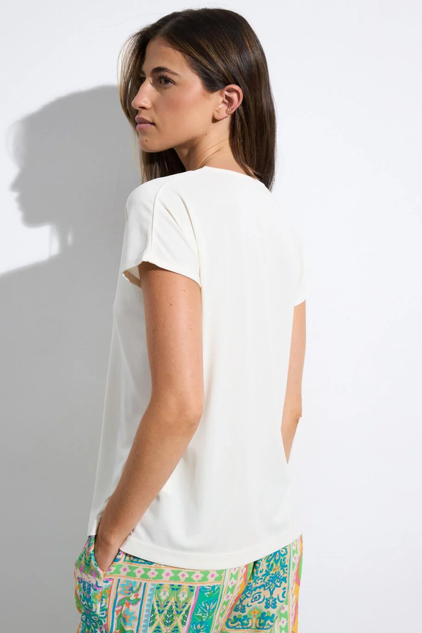 Tinta Ring Detail Top Cream Sae