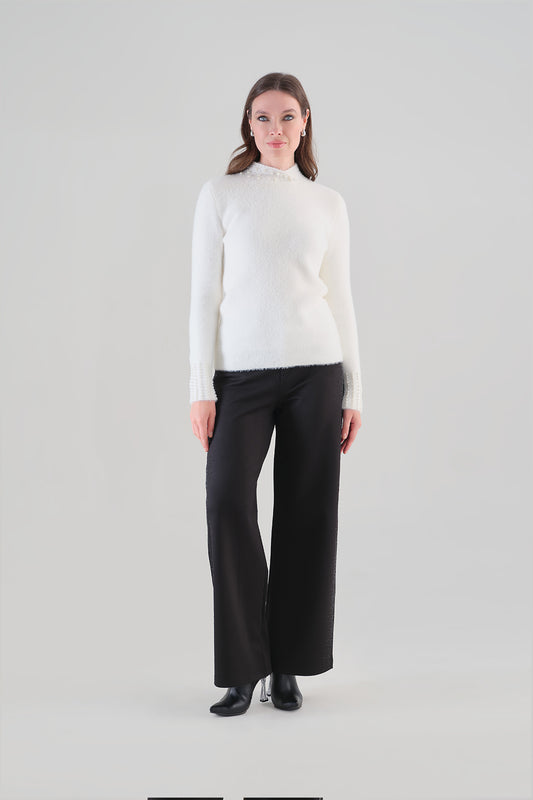 Tricotto Knit Sweater in Winter White 96219