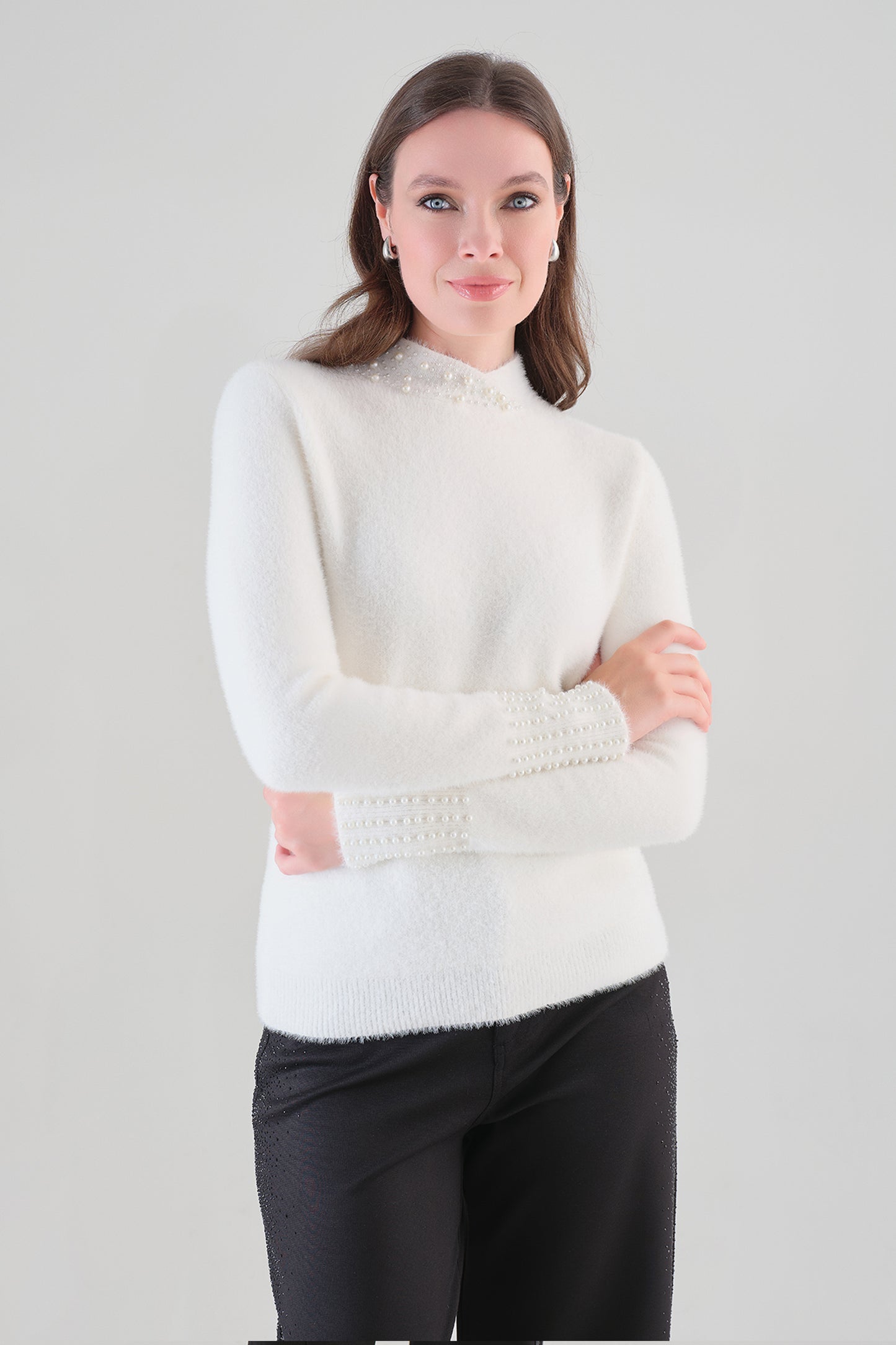 Tricotto Knit Sweater in Winter White 96219