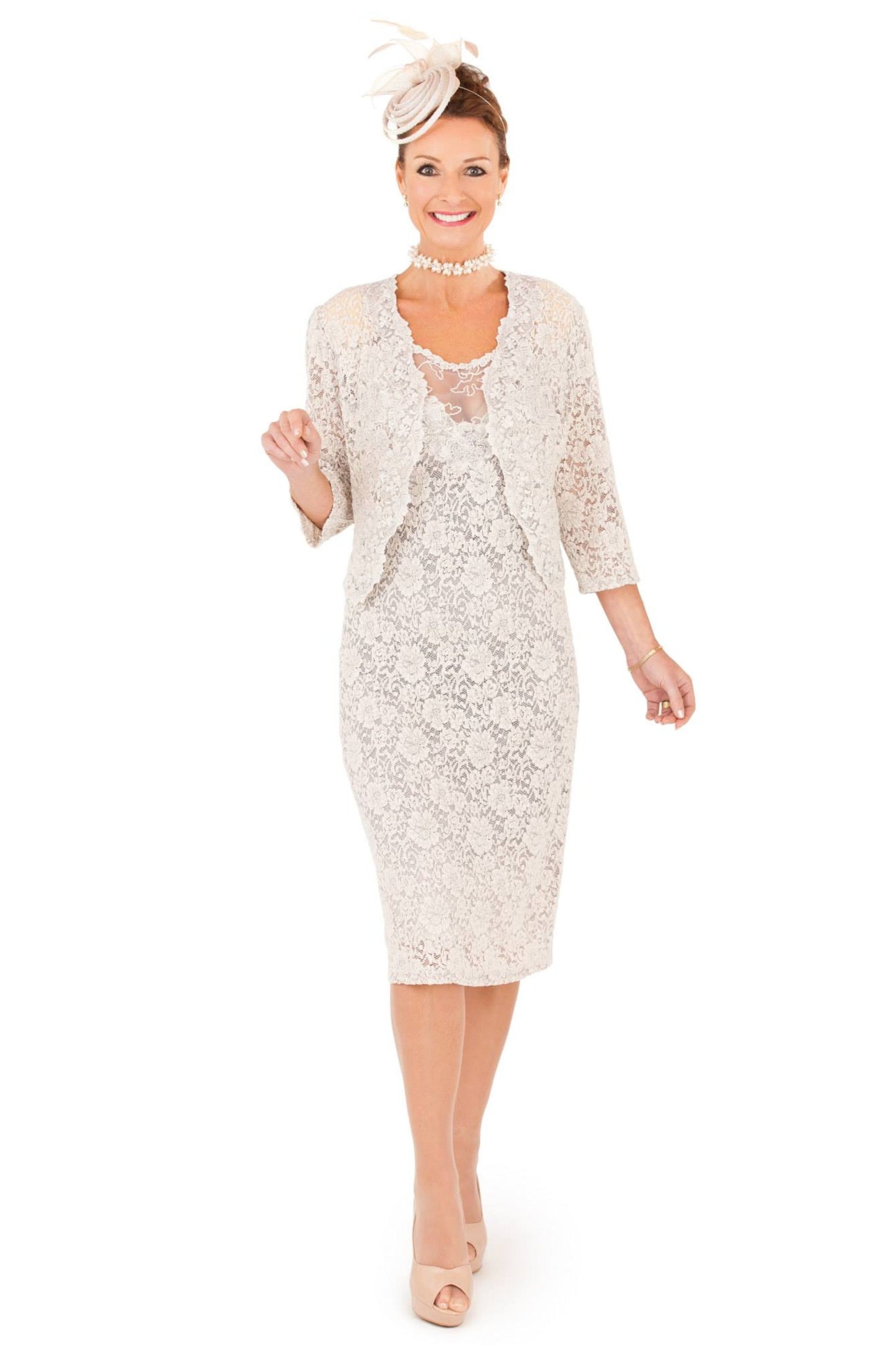 Ann Balon Chanel Bolero Jacket and Dress Set Ghiaccio Chanel