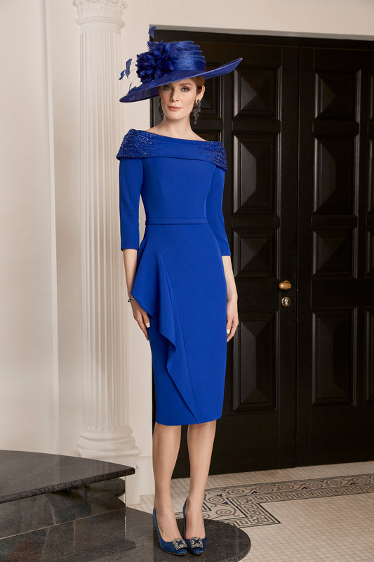 Veni Infantino Sequin Embellished Detail Dress Royal Blue 992126