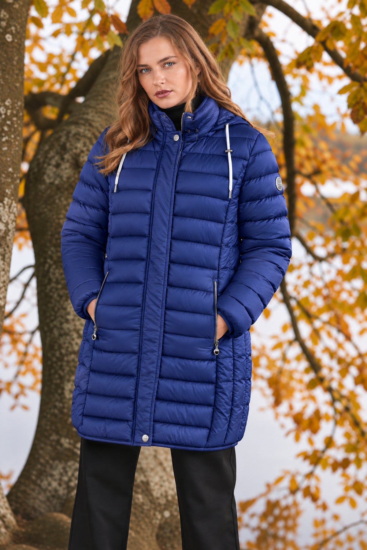 Frandsen Water Repellent Hooded Jacket Cobalt Blue 103-588-64