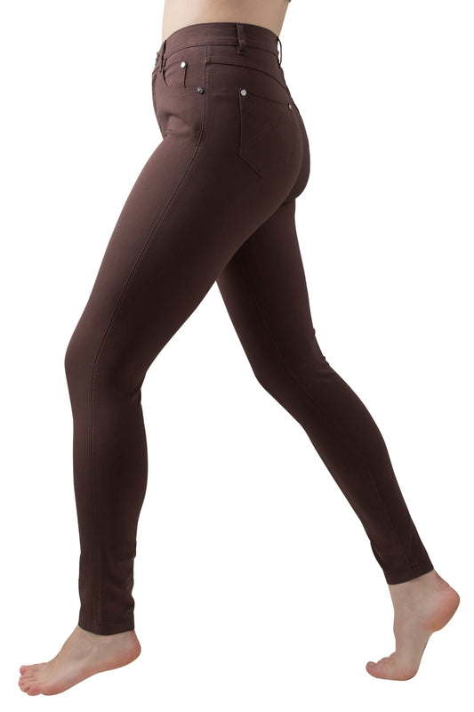 Marble Skinny Full Length Jeans Brown 2402-159