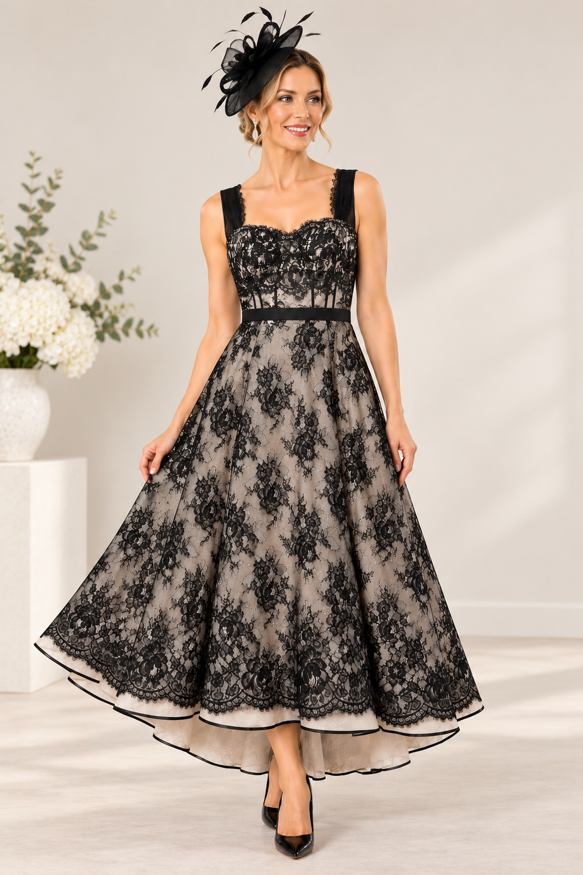 Cabotine By Gema Nicolas Lace Occasion Dress Black - CSF24499